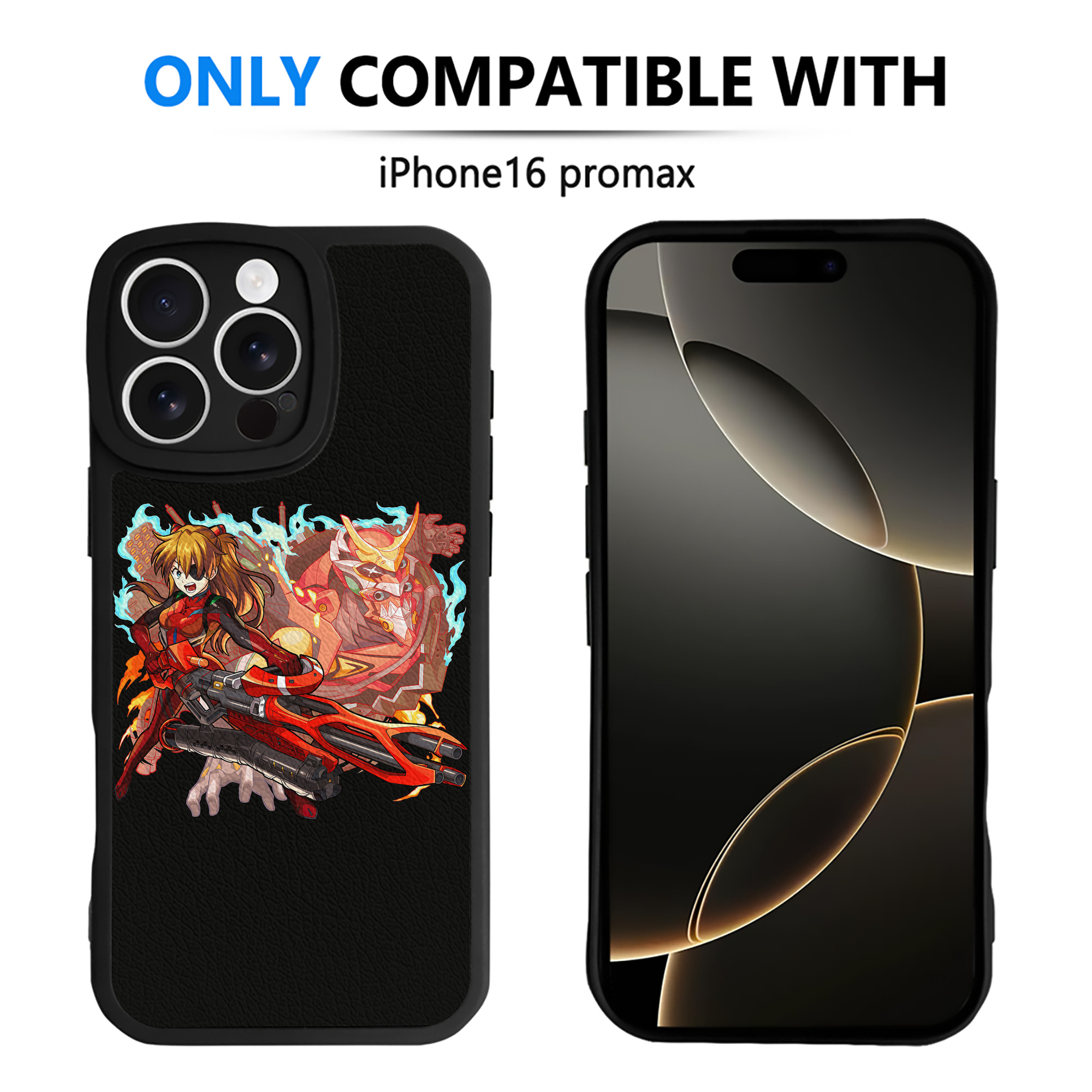 （画像用） EVA 新世紀エヴァンゲリオン 【iPhone 16シリーズ対応】シリコンスマホケース（レザー調） 材質：シリコン